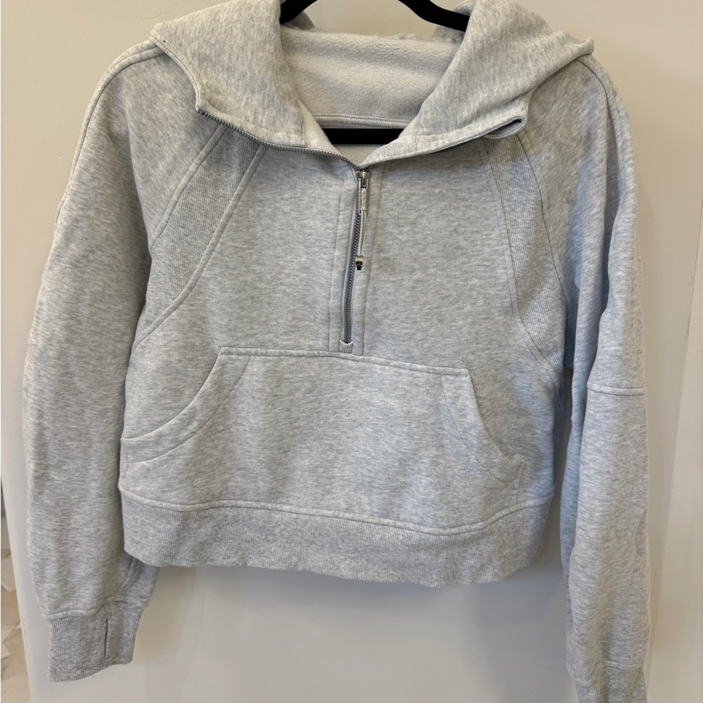 Lululemon Heather Gray Women's Scuba Half-Zip Hoodie XS/S - Picture 5 of 8